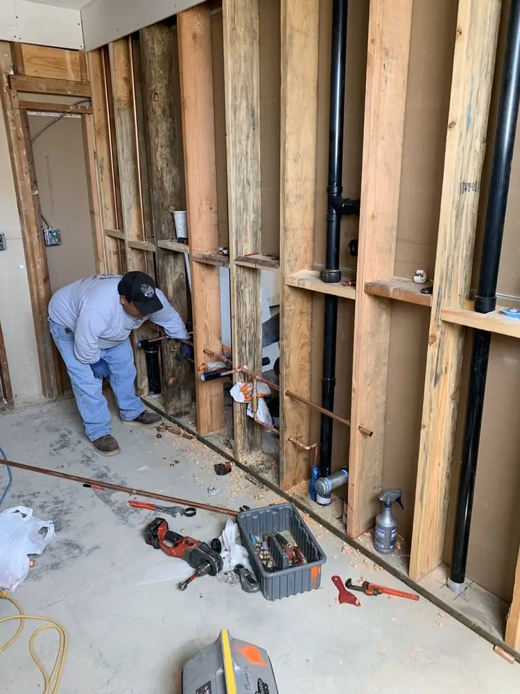 Commercial rough-in plumbing for Gas Line Repair in Wilmer